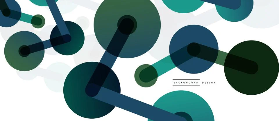 Network concept abstract background. Dots connection. Big data idea. Business Illustrazione stock