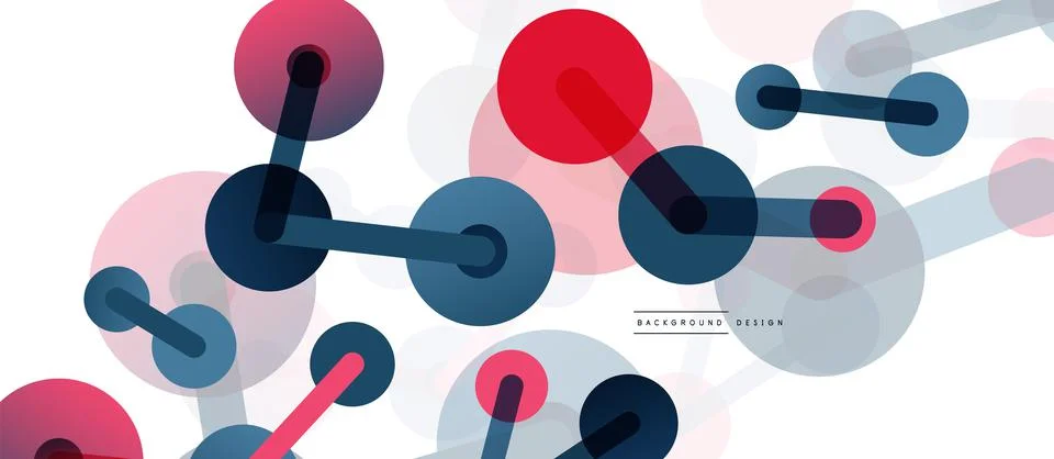 Network concept abstract background. Dots connection. Big data idea. Business Stock Illustration