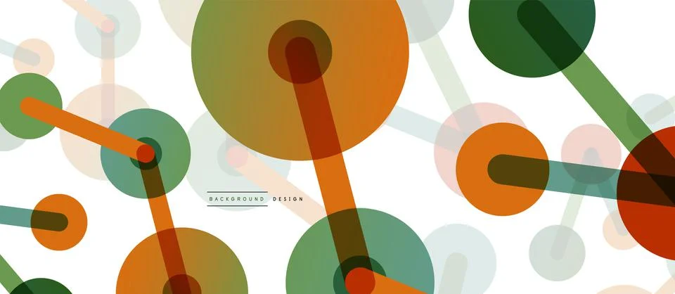 Network concept abstract background. Dots connection. Big data idea. Business Stock Illustration