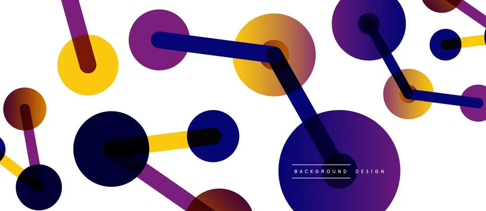 Network concept abstract background. Dots connection. Big data idea. Business Stock Illustration