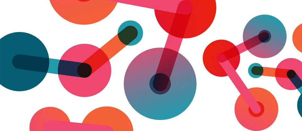 Network concept abstract background. Dots connection. Big data idea. Business Stock Illustration