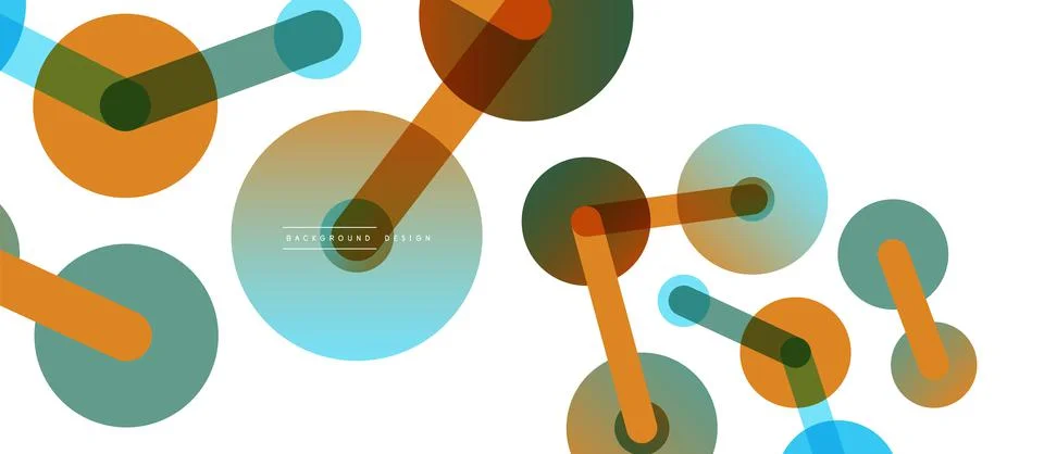 Network concept abstract background. Dots connection. Big data idea. Business Stock Illustration