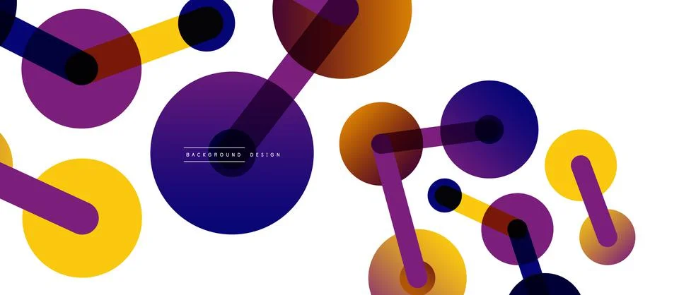 Network concept abstract background. Dots connection. Big data idea. Business Stock Illustration