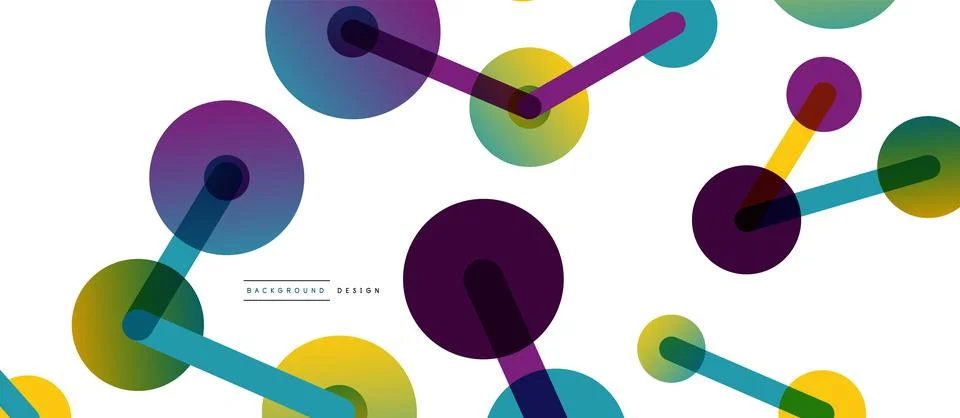 Network concept abstract background. Dots connection. Big data idea. Business Stock Illustration