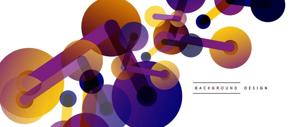 Network concept abstract background. Dots connection. Big data idea. Business Stock Illustration