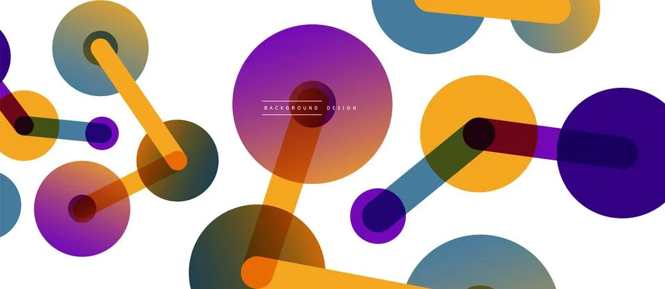 Network concept abstract background. Dots connection. Big data idea. Business Stock Illustration