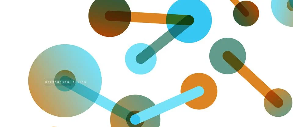 Network concept abstract background. Dots connection. Big data idea. Business 스톡 일러스트