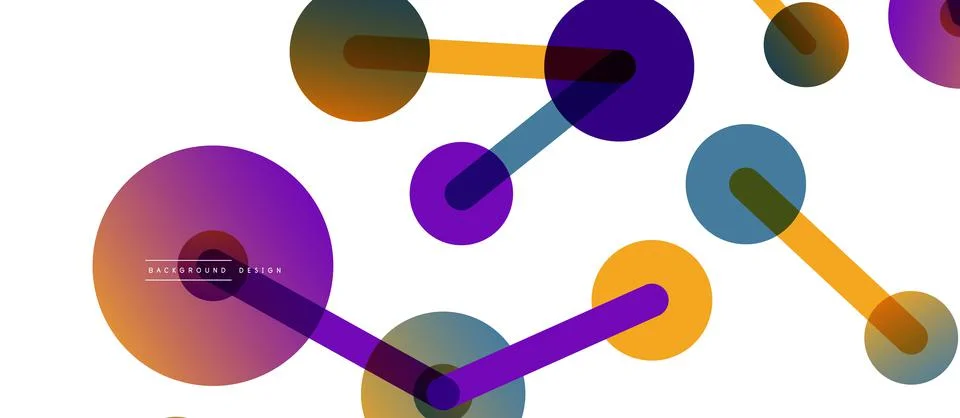 Network concept abstract background. Dots connection. Big data idea. Business Stock Illustration