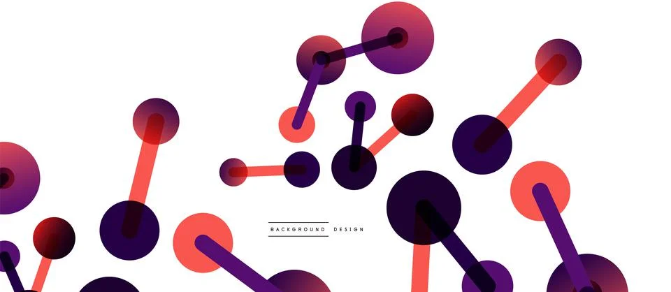Network concept abstract background. Dots connection. Big data idea. Business Illustrazione stock