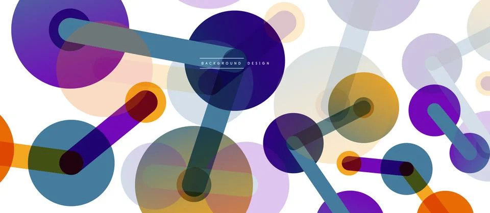 Network concept abstract background. Dots connection. Big data idea. Business Stock Illustration