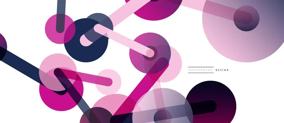 Network concept abstract background. Dots connection. Big data idea. Business Illustrazione stock