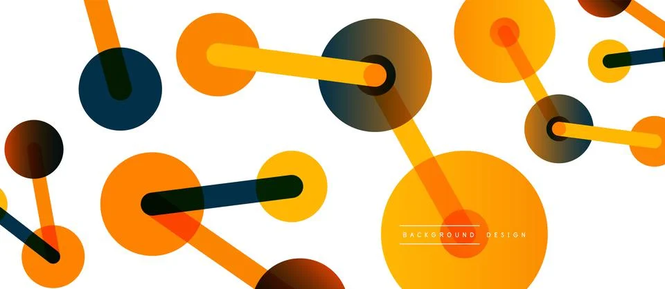 Network concept abstract background. Dots connection. Big data idea. Business Stock Illustration