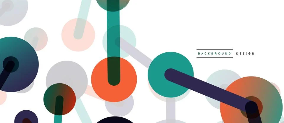 Network concept abstract background. Dots connection. Big data idea. Business Stock Illustration