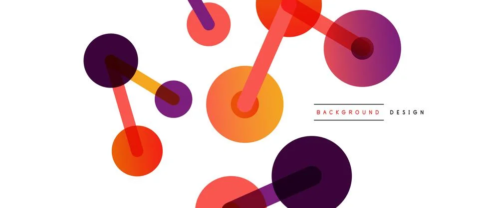 Network concept abstract background. Dots connection. Big data idea. Business Stock Illustration