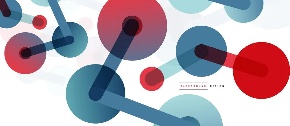 Network concept abstract background. Dots connection. Big data idea. Business Stock Illustration