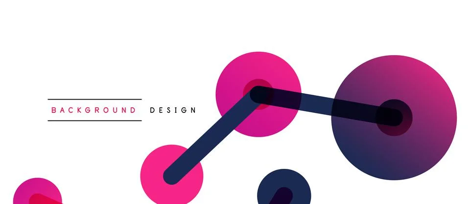 Network concept abstract background. Dots connection. Big data idea. Business Illustrazione stock