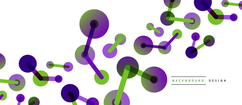 Network concept abstract background. Dots connection. Big data idea. Business Illustrazione stock