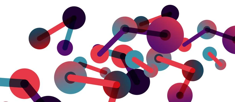 Network concept abstract background. Dots connection. Big data idea. Business Illustrazione stock