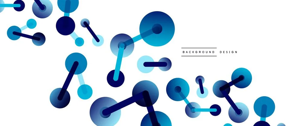 Network concept abstract background. Dots connection. Big data idea. Business Stock Illustration