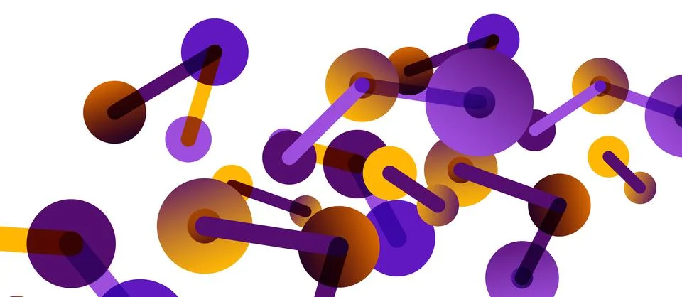 Network concept abstract background. Dots connection. Big data idea. Business Stock Illustration