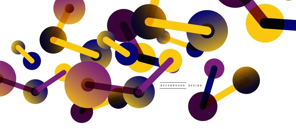 Network concept abstract background. Dots connection. Big data idea. Business Illustrazione stock