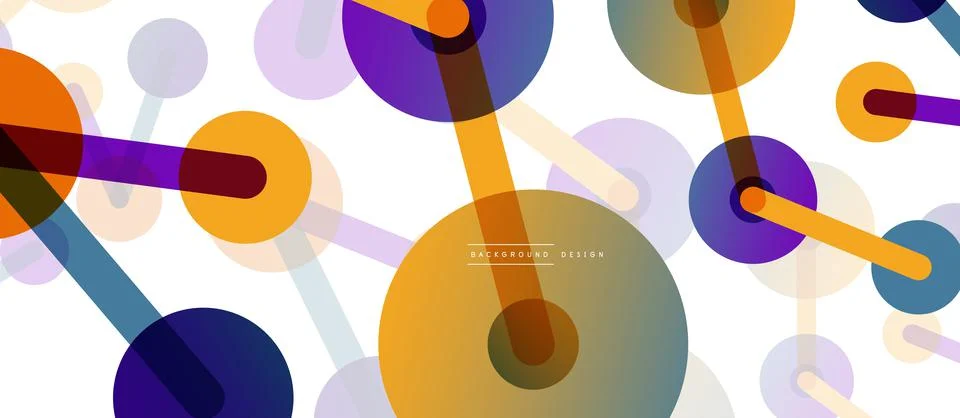 Network concept abstract background. Dots connection. Big data idea. Business Stock Illustration