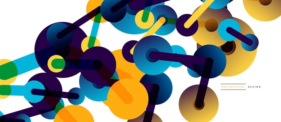 Network concept abstract background. Dots connection. Big data idea. Business Stock Illustration