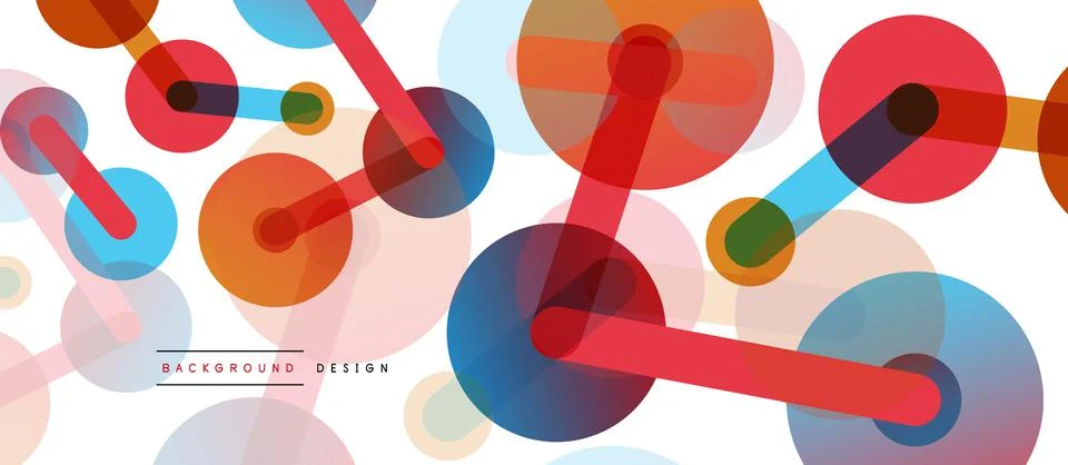 Network concept abstract background. Dots connection. Big data idea. Business Stock Illustration