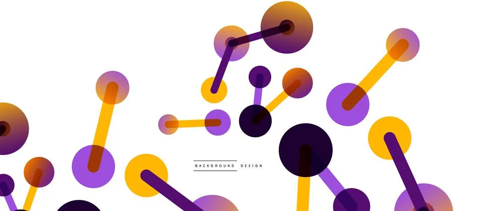 Network concept abstract background. Dots connection. Big data idea. Business Stock Illustration