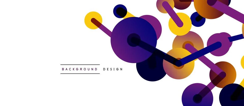 Network concept abstract background. Dots connection. Big data idea. Business Illustrazione stock