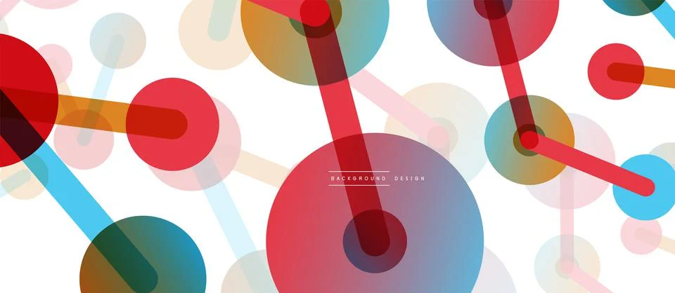 Network concept abstract background. Dots connection. Big data idea. Business Illustrazione stock