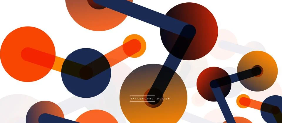 Network concept abstract background. Dots connection. Big data idea. Business Stock Illustration