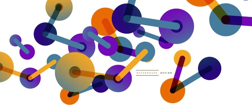 Network concept abstract background. Dots connection. Big data idea. Business Stock Illustration
