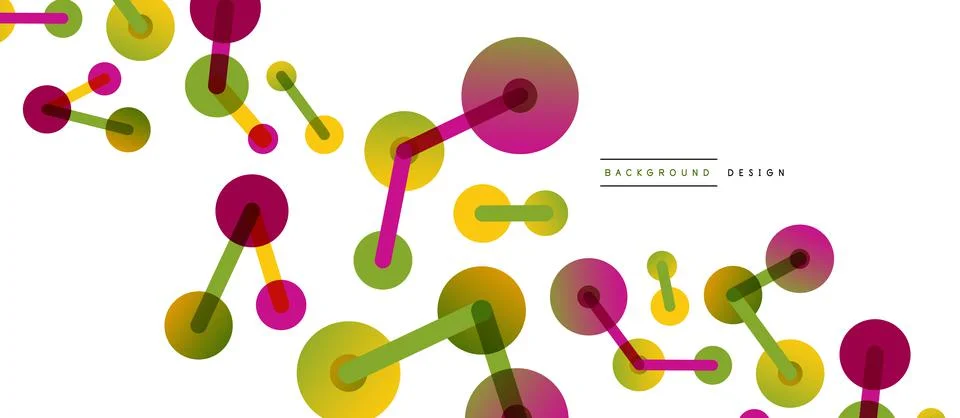 Network concept abstract background. Dots connection. Big data idea. Business Stock Illustration