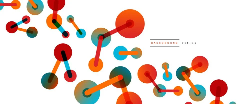 Network concept abstract background. Dots connection. Big data idea. Business Stock Illustration