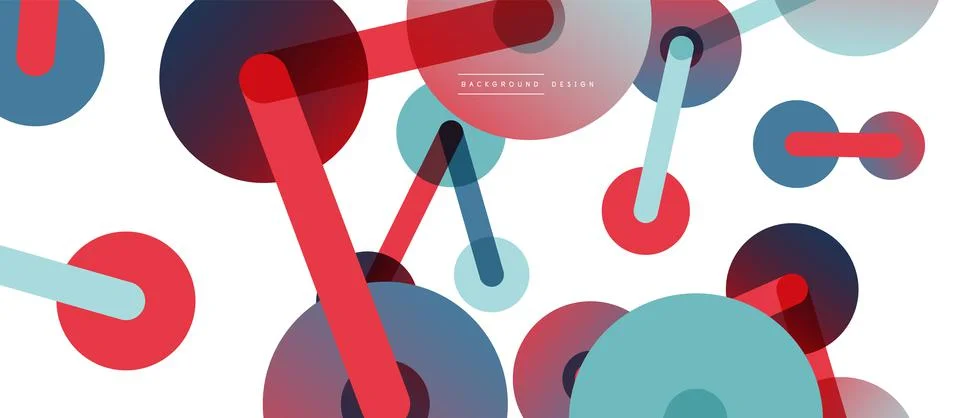 Network concept abstract background. Dots connection. Big data idea. Business Illustrazione stock