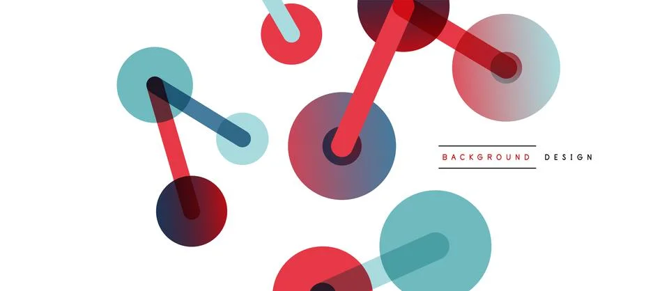 Network concept abstract background. Dots connection. Big data idea. Business Stock Illustration