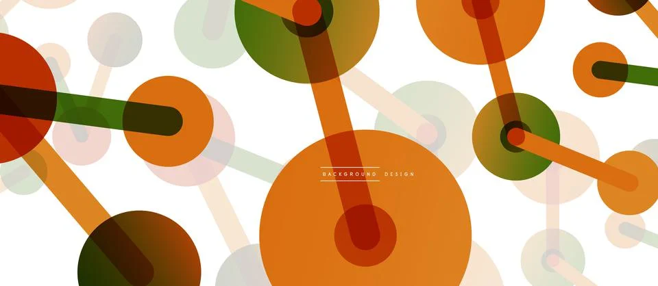 Network concept abstract background. Dots connection. Big data idea. Business Illustrazione stock