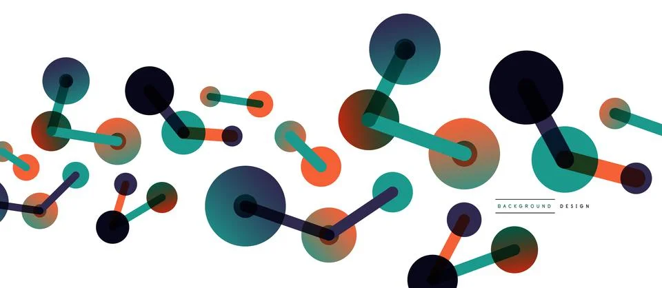 Network concept abstract background. Dots connection. Big data idea. Business Stock Illustration