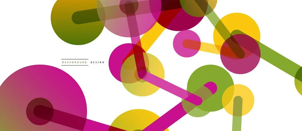 Network concept abstract background. Dots connection. Big data idea. Business Stock Illustration