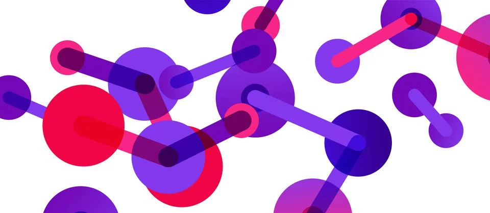 Network concept abstract background. Dots connection. Big data idea. Business Illustrazione stock