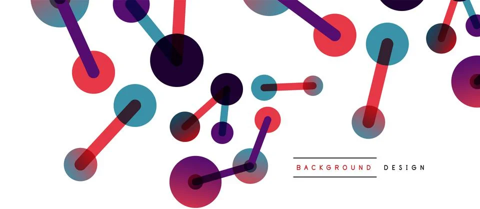 Network concept abstract background. Dots connection. Big data idea. Business Stock Illustration