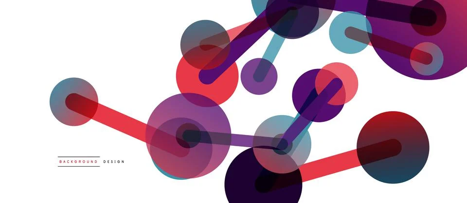 Network concept abstract background. Dots connection. Big data idea. Business Stock Illustration