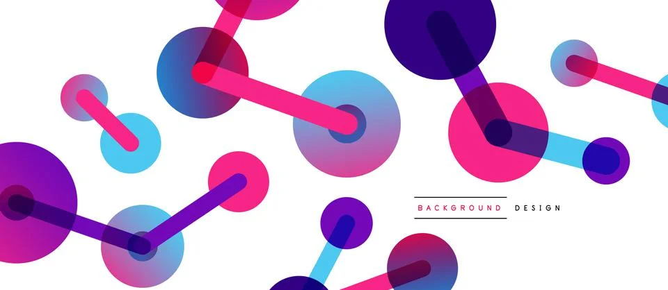 Network concept abstract background. Dots connection. Big data idea. Business Stock Illustration