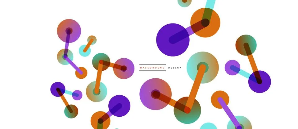 Network concept abstract background. Dots connection. Big data idea. Business Illustrazione stock