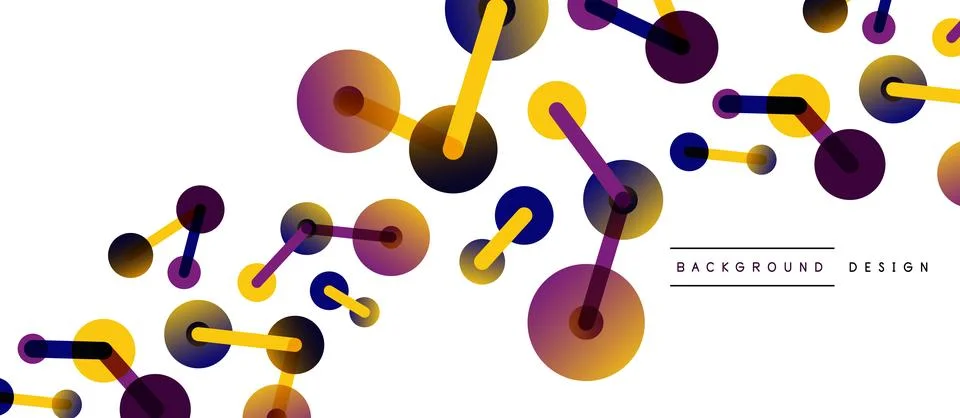 Network concept abstract background. Dots connection. Big data idea. Business Stock Illustration