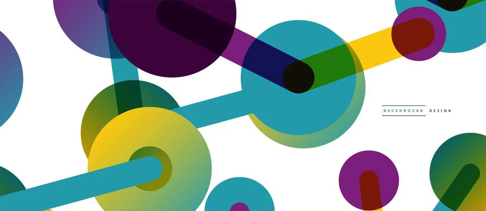 Network concept abstract background. Dots connection. Big data idea. Business Stock Illustration