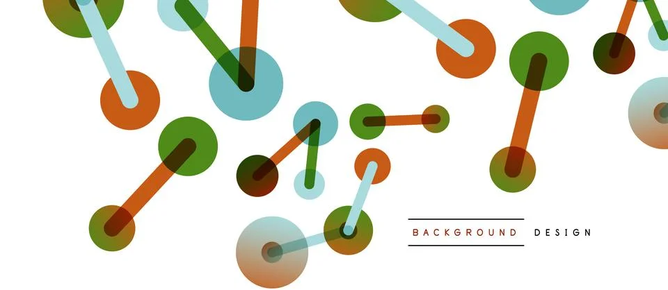 Network concept abstract background. Dots connection. Big data idea. Business Stock Illustration