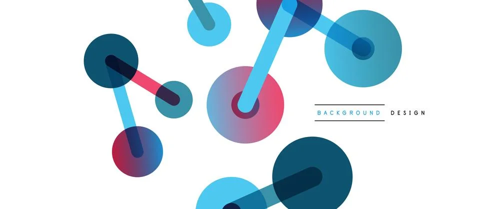 Network concept abstract background. Dots connection. Big data idea. Business Stock Illustration