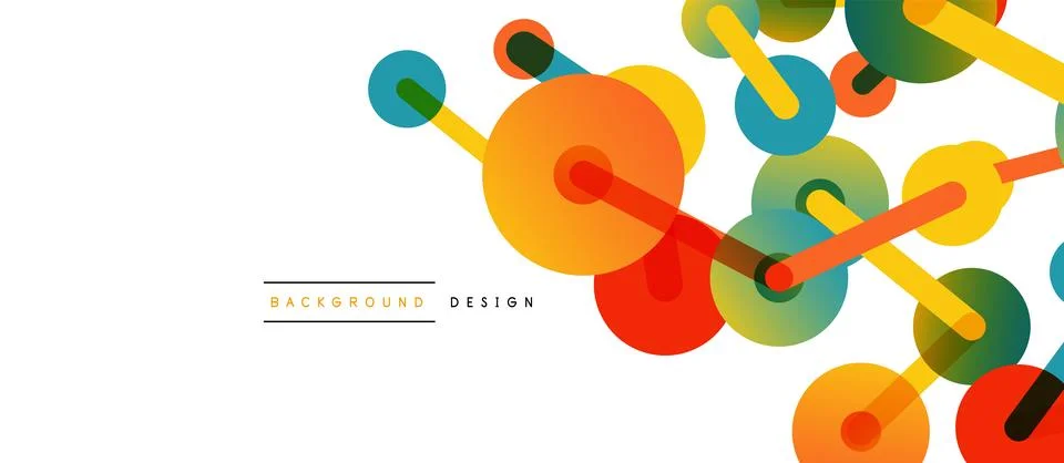 Network concept abstract background. Dots connection. Big data idea. Business Stock Illustration